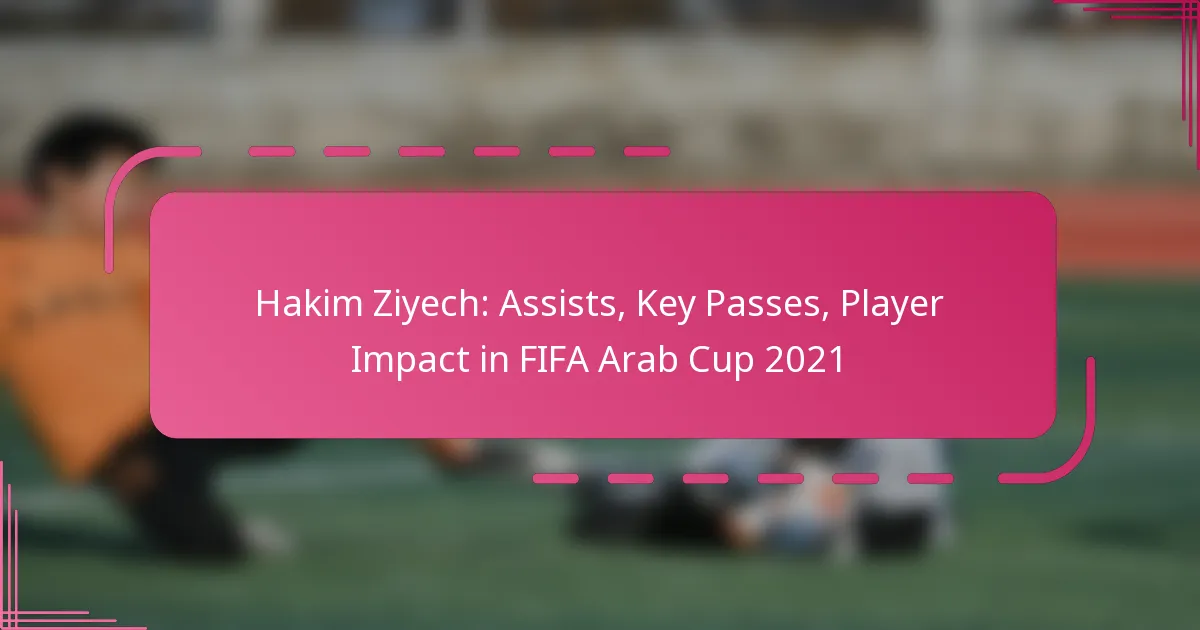 Hakim Ziyech: Assists, Key Passes, Player Impact in FIFA Arab Cup 2021